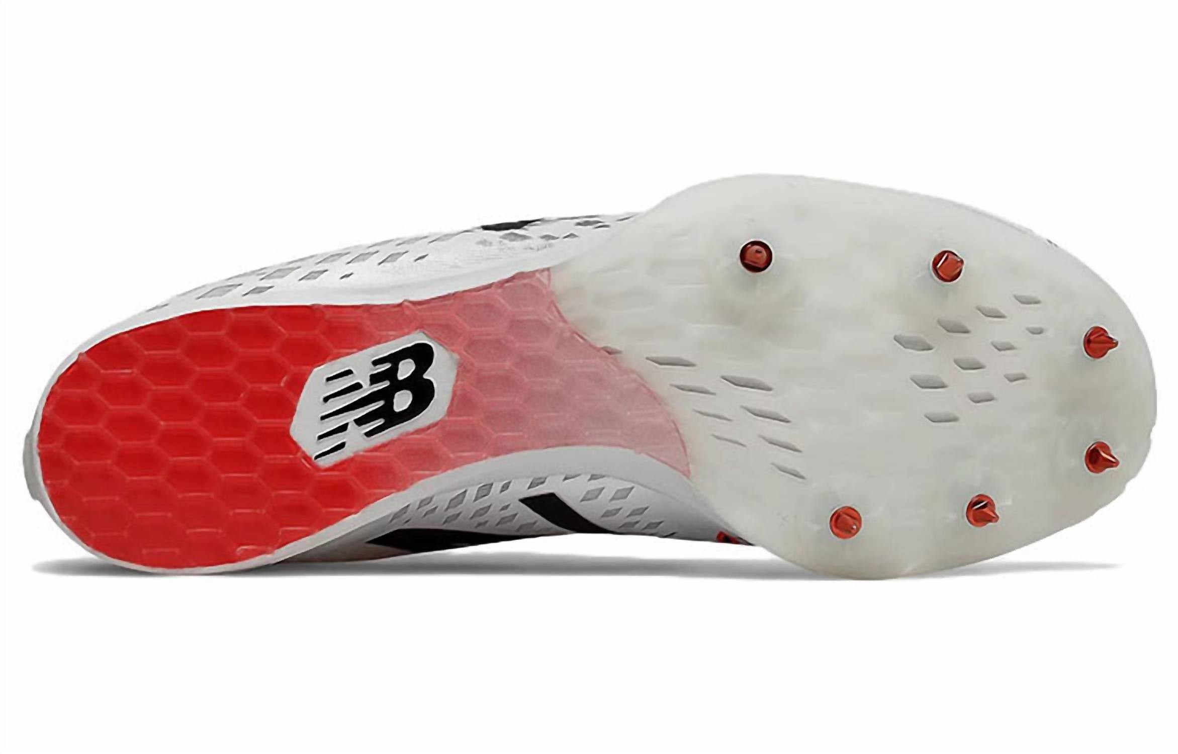 New Balance Women's Md800 V5 Track Spikes Shoes in white pink black - women's shoe - view 4