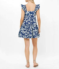 Oliphant - Smocked Square Neck Mini Dress