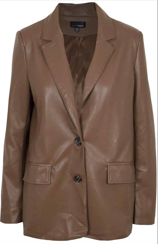 Lucy Paris - Adler Brown Faux Blazer