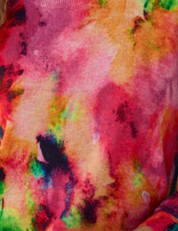 Autumn Cashmere - Watercolor Print Relaxed Fit Sweater