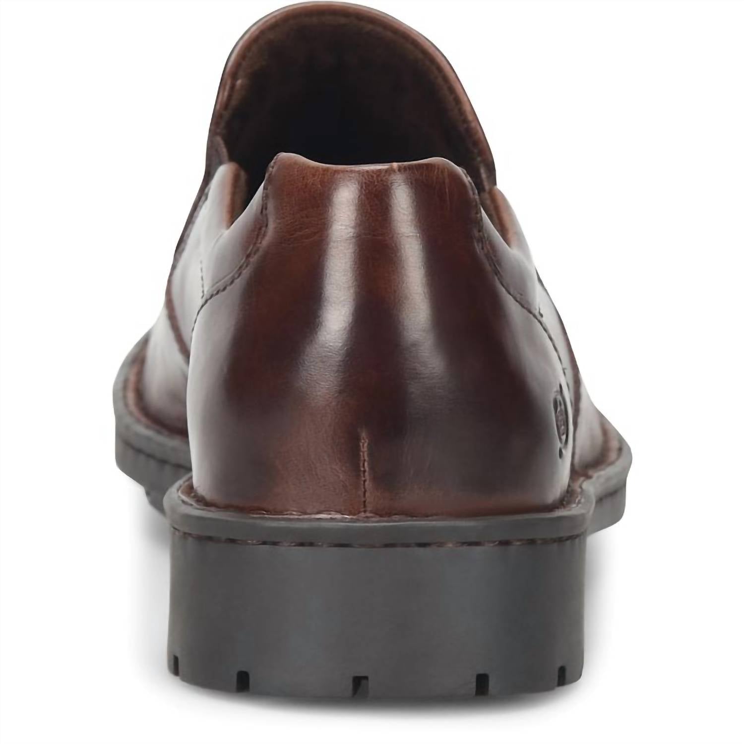 Born Men's Laken Slip On in brown bark - men's loafer - view 6