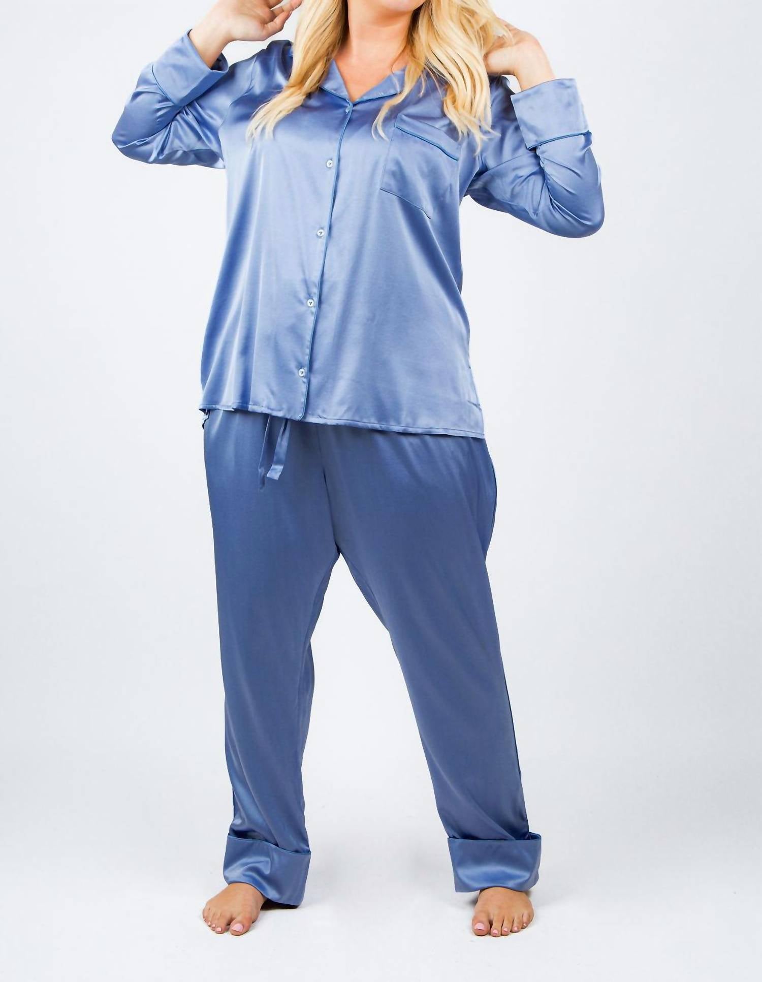 Isayes - Silk Pajama Set - Plus