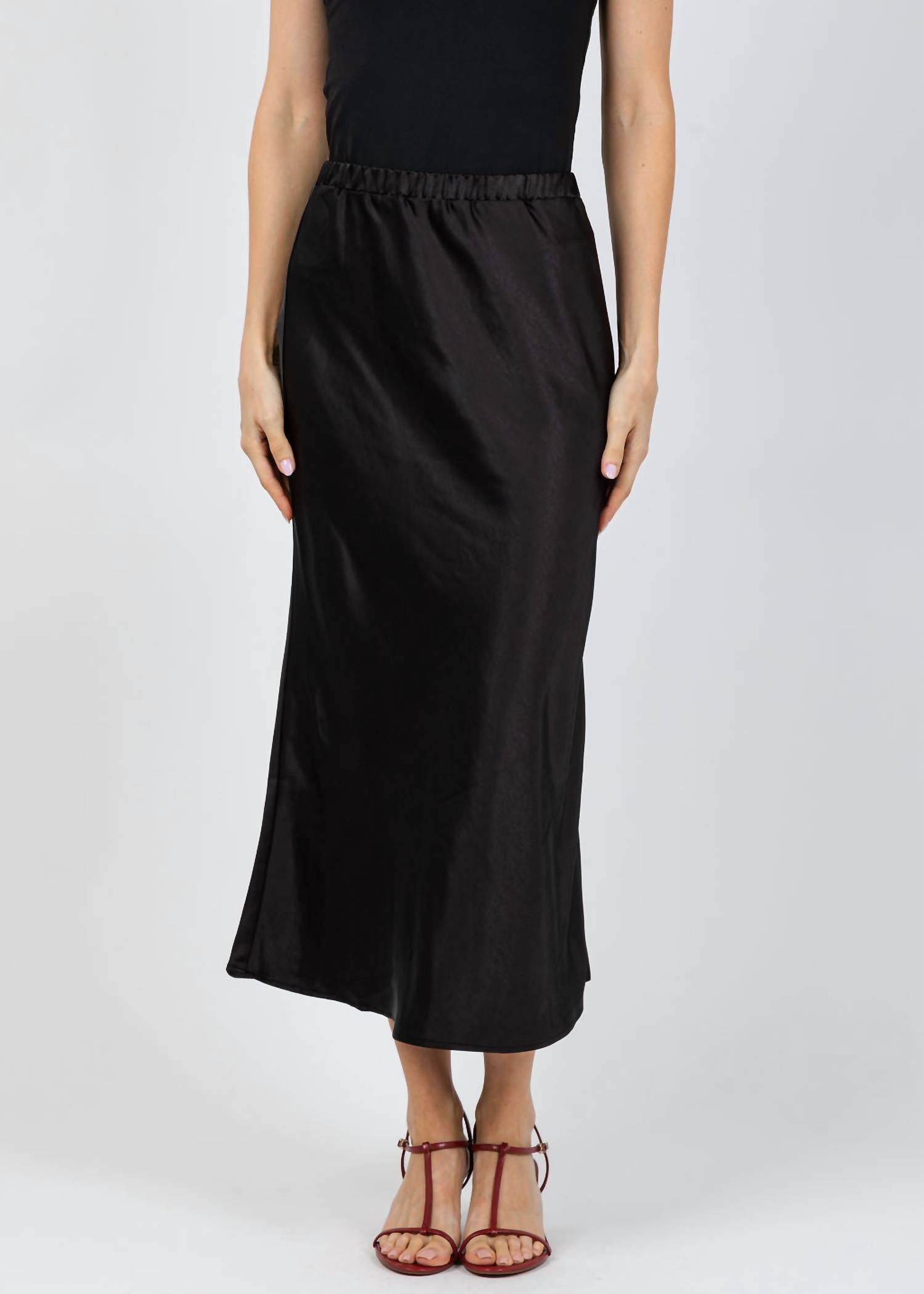 J. Society - Satin Long Skirt