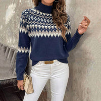 Masyal - Knitted High Neck Sweater