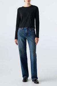 AMO Annette High Rise Straight Leg Jeans in persuasion - women's jeans