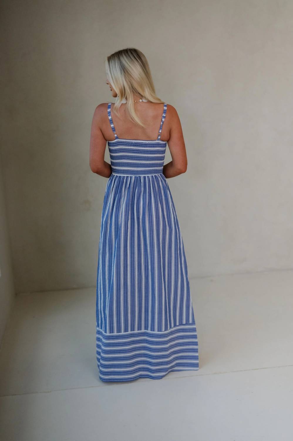 Olivaceous - Camila Striped Maxi Dress