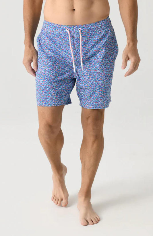 Johnnie-O - Red Fin Blue Fin Swim Trunks