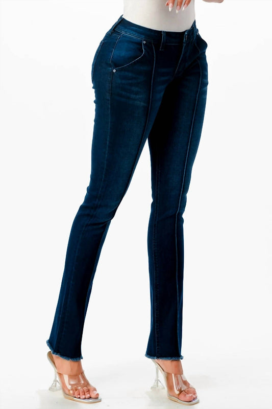 Grace In La - Mid-rise Center Seam Denim Jean