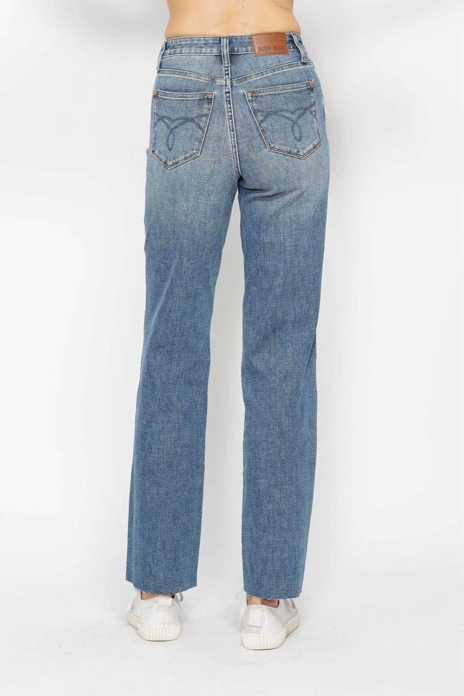 Judy Blue - Jameson Raw Hem Straight Jean