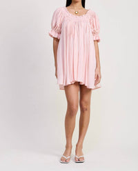 Emory Park - Mini Embroidery Short Puff Sleeve Dress