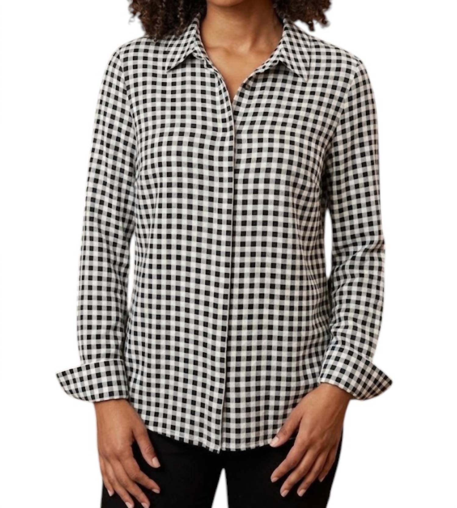 Renuar - Woven Blouse Long Sleeve Button Up