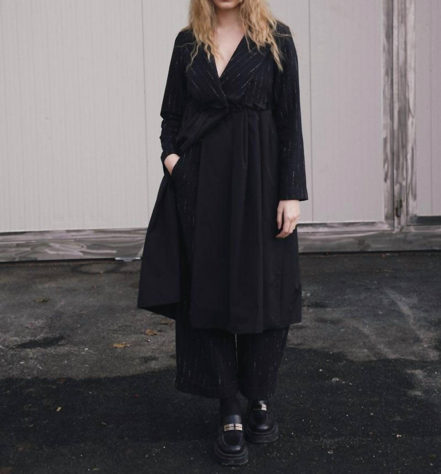 Baci - Dust Coat Pleated Dress