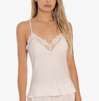 Linea Donatella - Lace-trim Satin Camisole