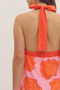 Entro - Shell Yeah Halter Midi Dress