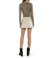 Les Tien - Dan Deep V-neck Long Sleeve Top