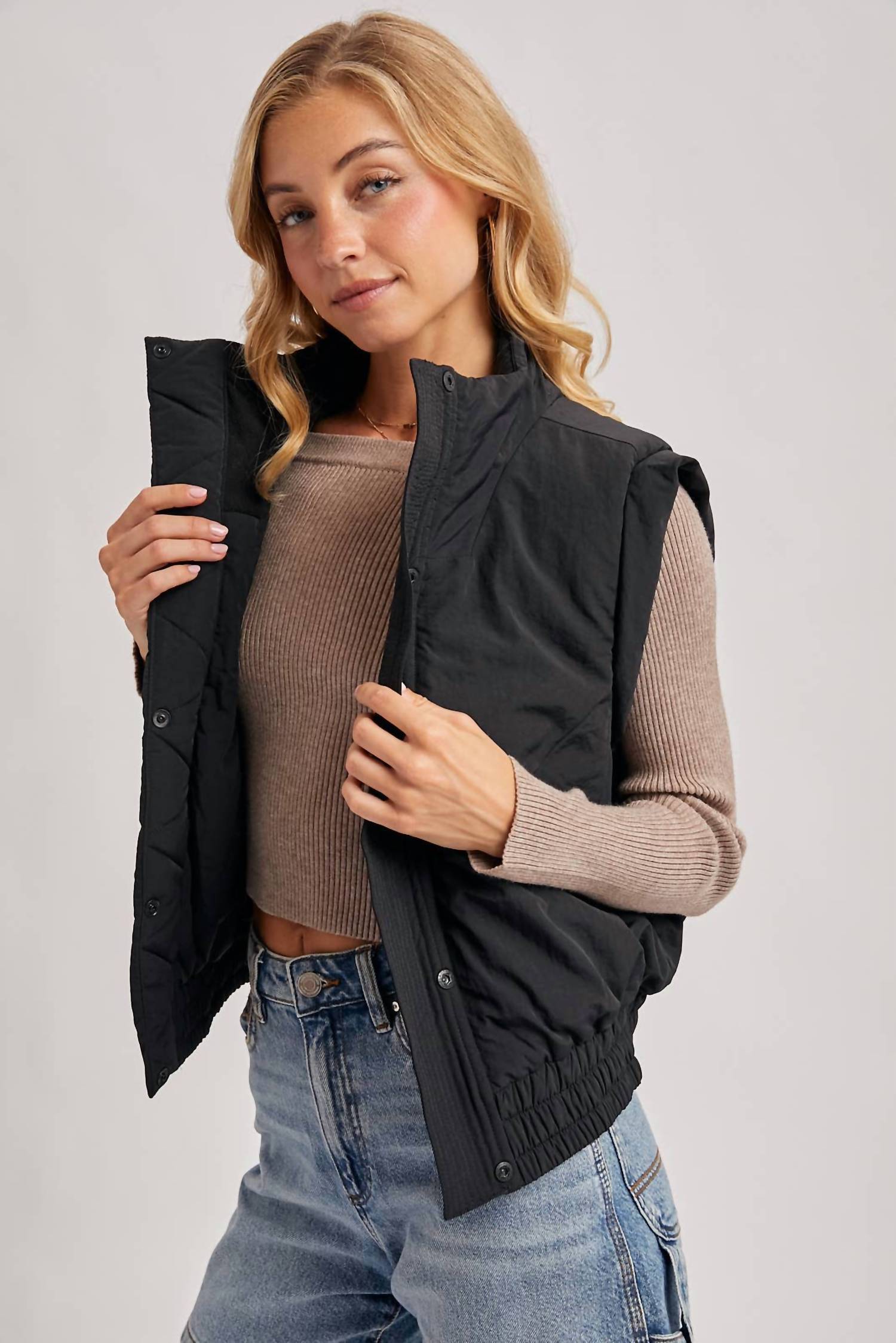Bluivy - Bomber Style Puffer Vest