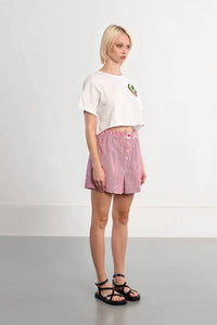 Lili Sidonio - Striped Boxer Shorts