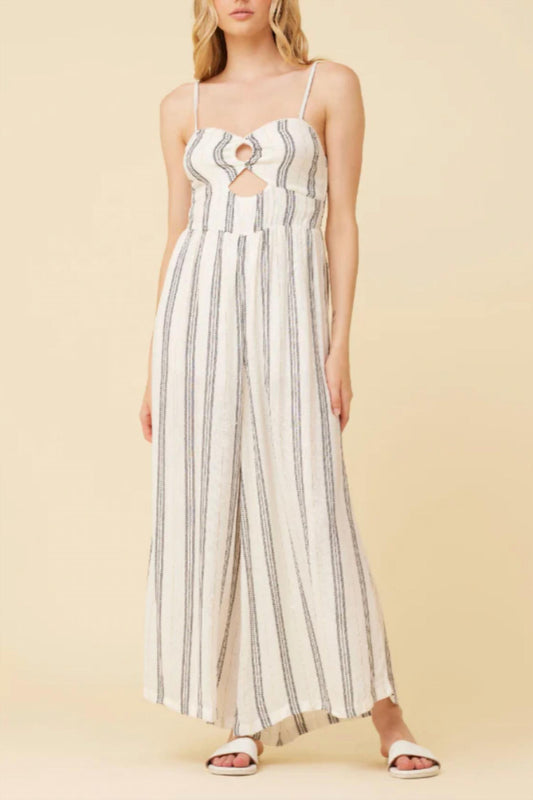 Lurex Stripe Jumpsuit