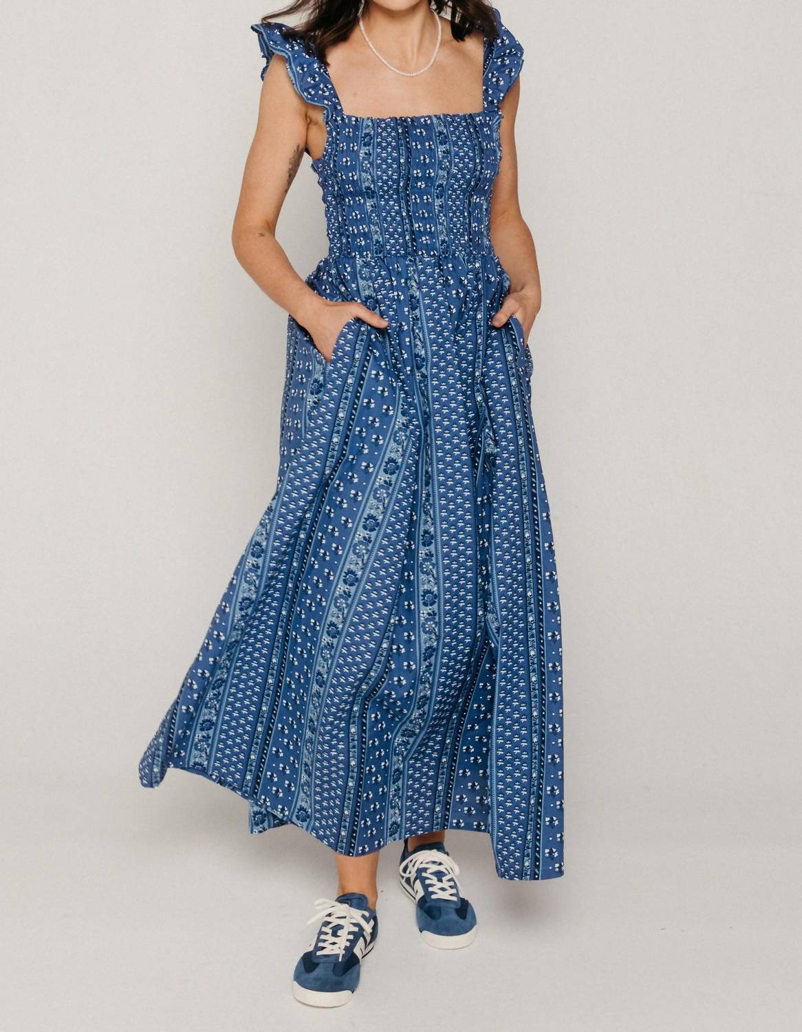The New Society - Mare Print Maxi Dress