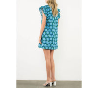 Thml - Hello Hydrangea Flutter Sleeve Dress
