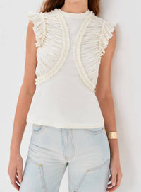 Ulla Johnson - Val Sleeveless Ruffled Top