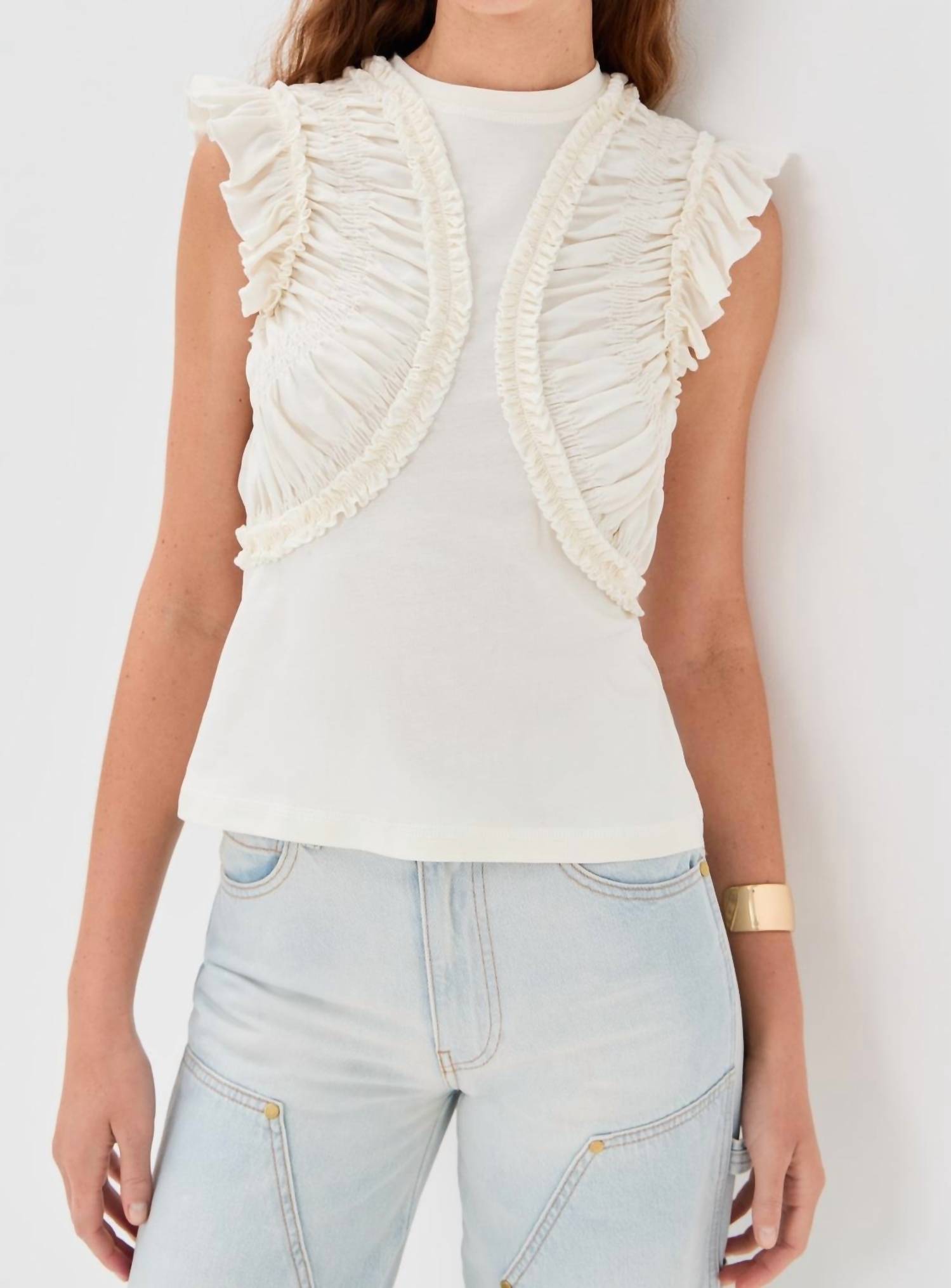 Ulla Johnson - Val Sleeveless Ruffled Top