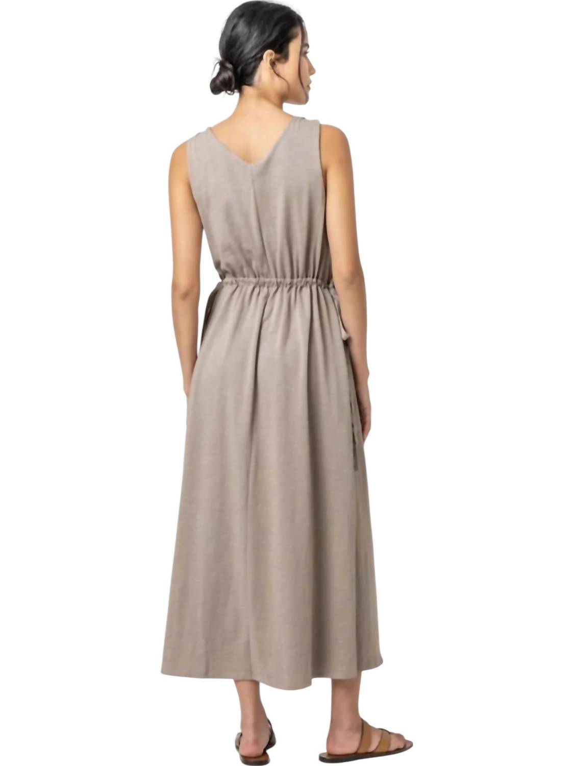 Lilla P - Drawcord Waist Maxi Dress