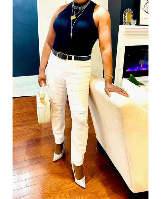 Curve Market - Distressed Skinny Ankle Jeans