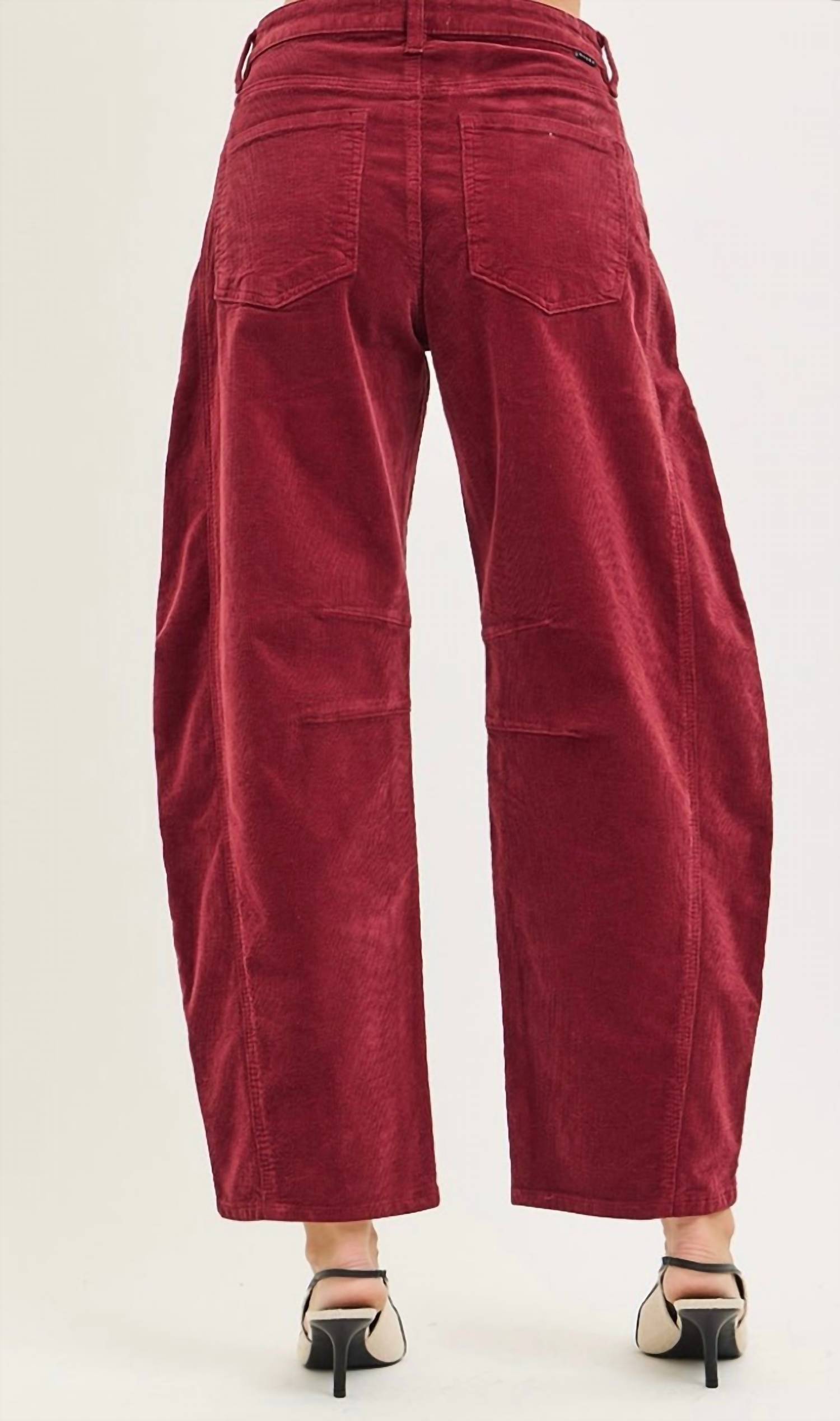 Risen - Adeline Corduroy Barrel Pants