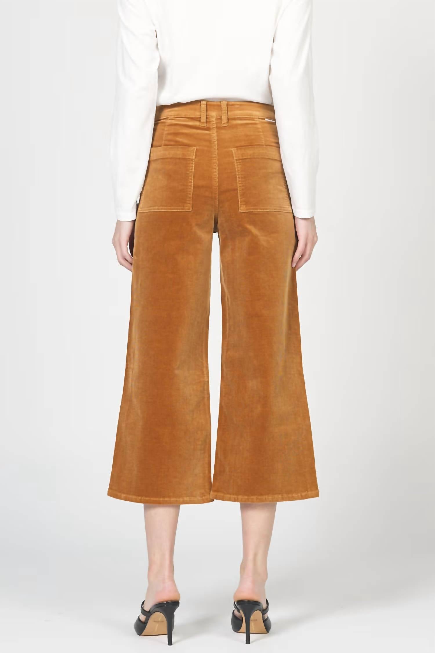 DEAR JOHN DENIM Audrey Wide Leg Pant in cashew - women's pants - detail view