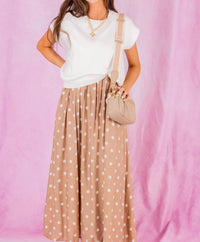 Entro - Layered Polka Dot Midi Dress