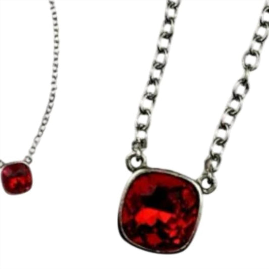 Pink Panache - Women's Crystal Chain Necklace