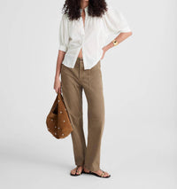 Madewell - Puff-sleeve Band-collar Shirt