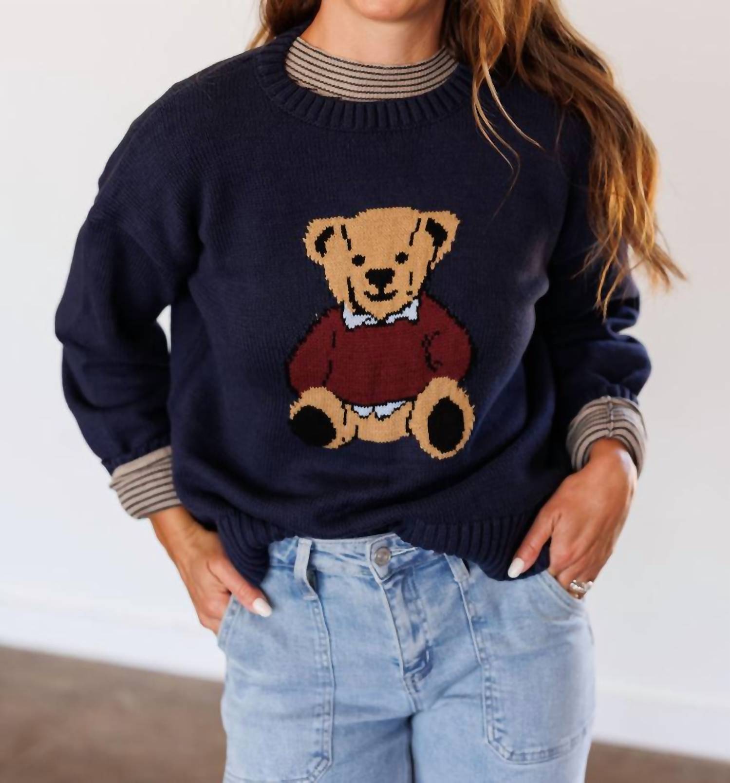 Wishlist - Teddy Bear Crewneck Sweater