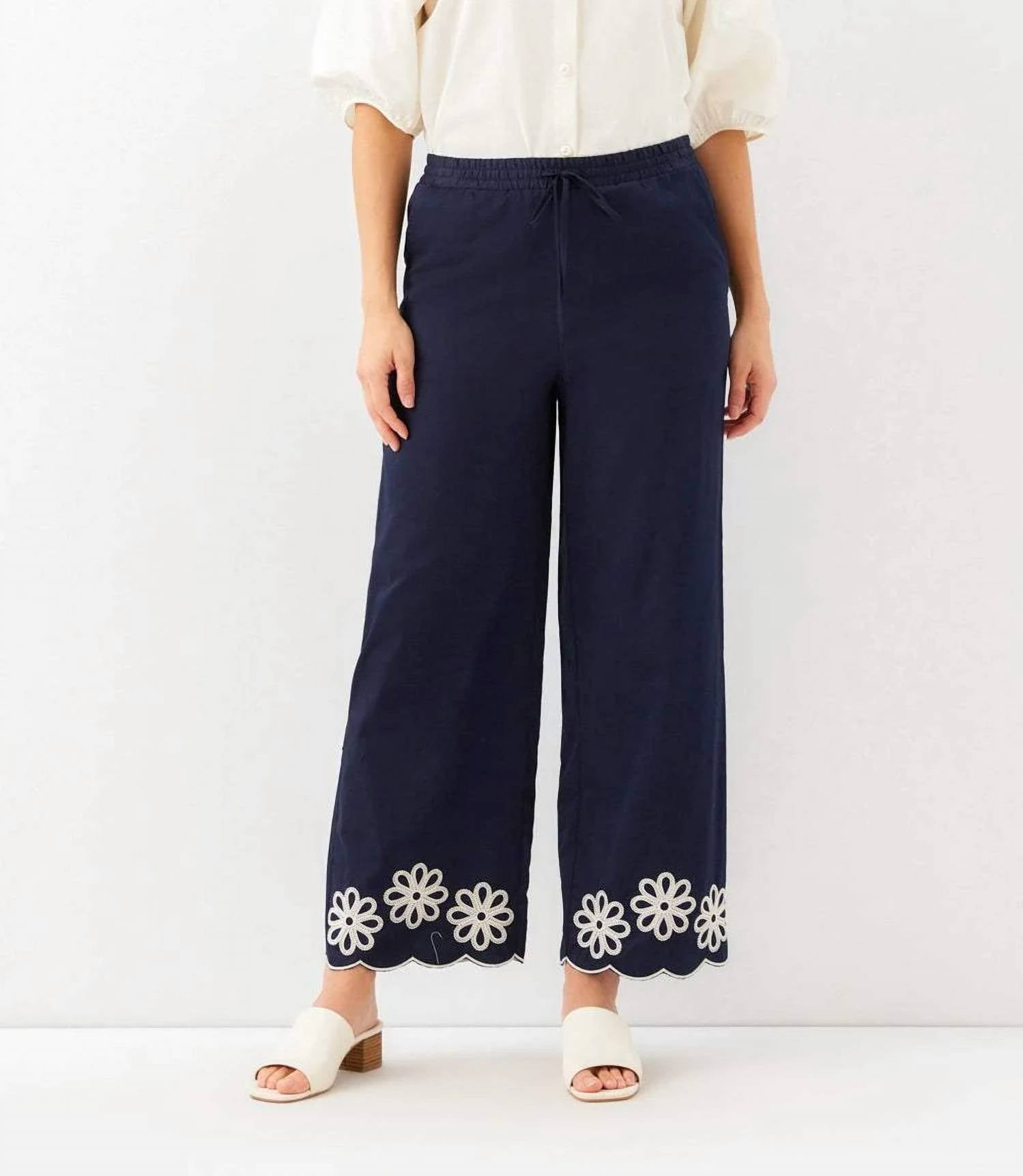 Karen Kane - Scallop Drawstring Pants