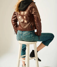 MAURITIUS Women's Christyn Jacket in dark cherry - women's jacket - detail view