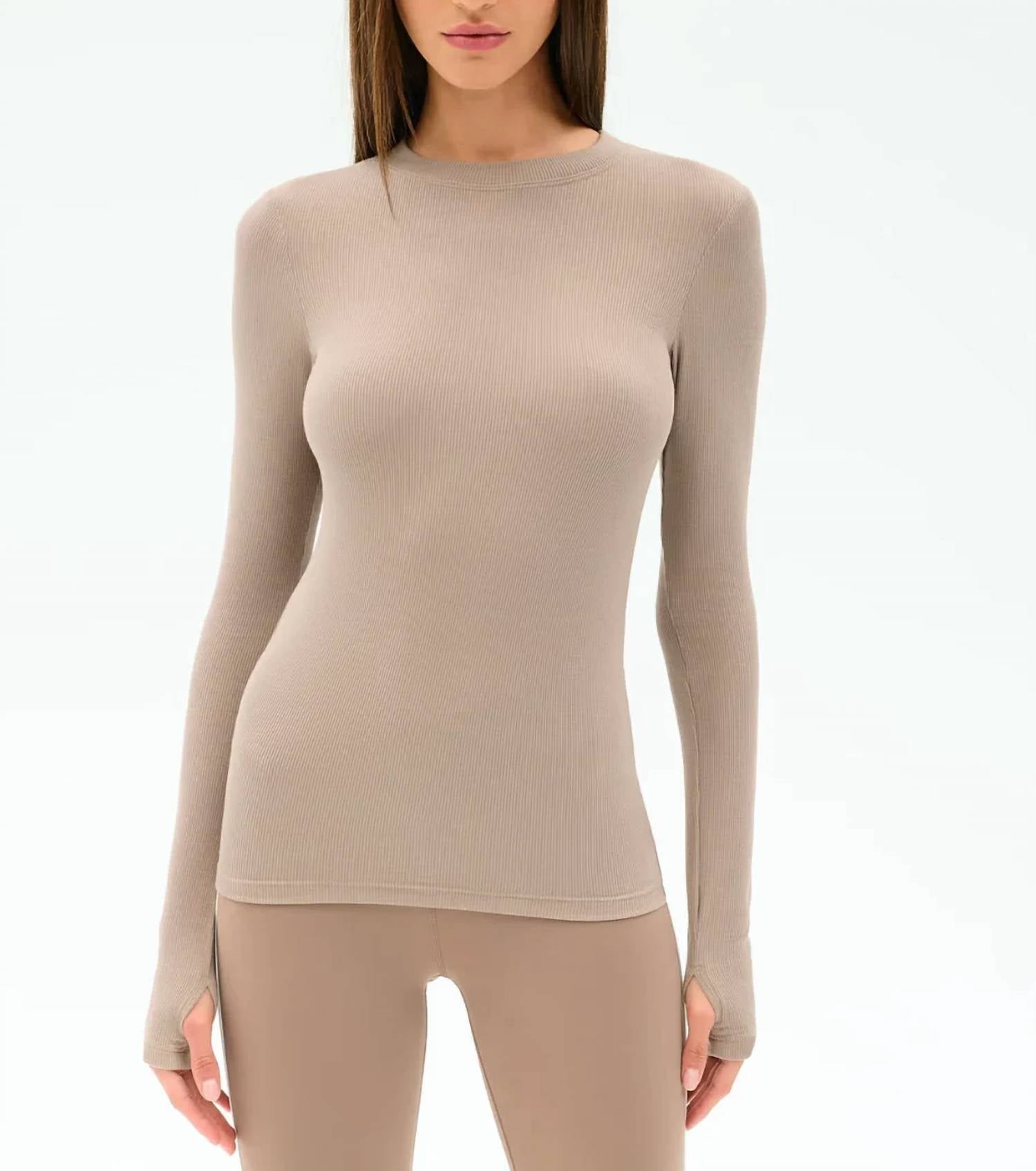 Splits59 - Louise Rib Long Sleeve Top