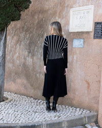 Marble - Ladies Vertical Striped Sweater