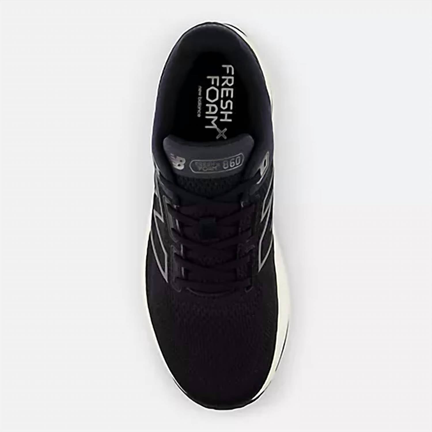 New Balance Men's Fresh Foam X 860v14 Sneaker in black with phantom and sea salt - men's sneaker - view 4