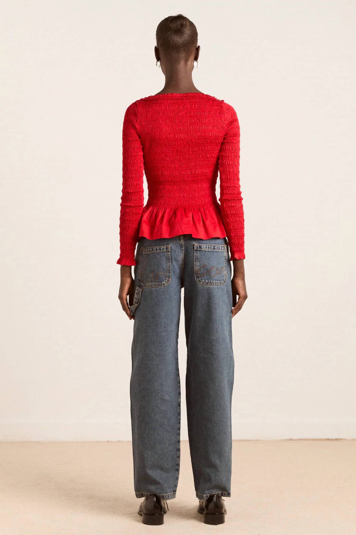 Damson Madder - Drew Mid-rise Wash Jeans