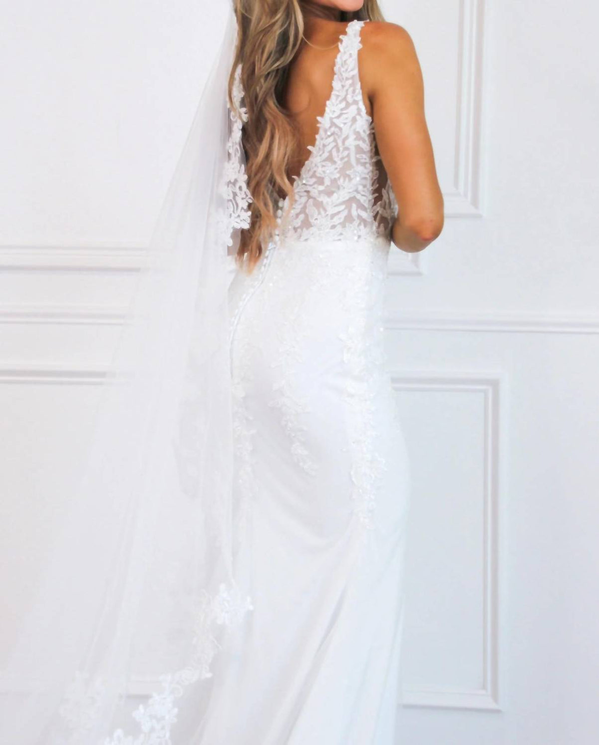 Cinderella Divine - Love Of A Lifetime Lace Nude Illusion Wedding Dress