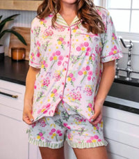 Jess Lea - Timeless Petals Ruffle Pajama Set