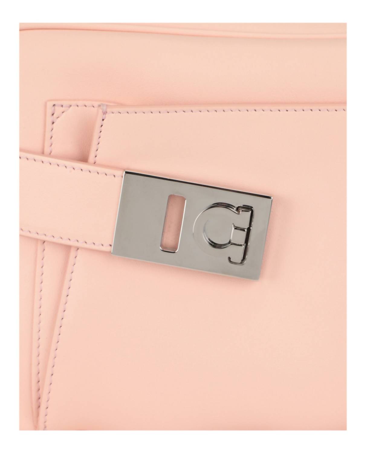 Salvatore Ferragamo Women's Small Archive Camera Case Crossbody Bag in light pink - women's bag - alternate view
