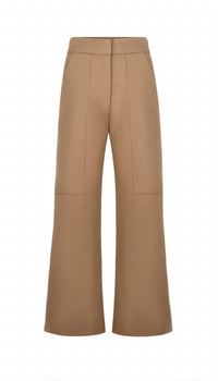 Smythe UTILITY CULOTTE PANTS in burlap - women's pants - view 4