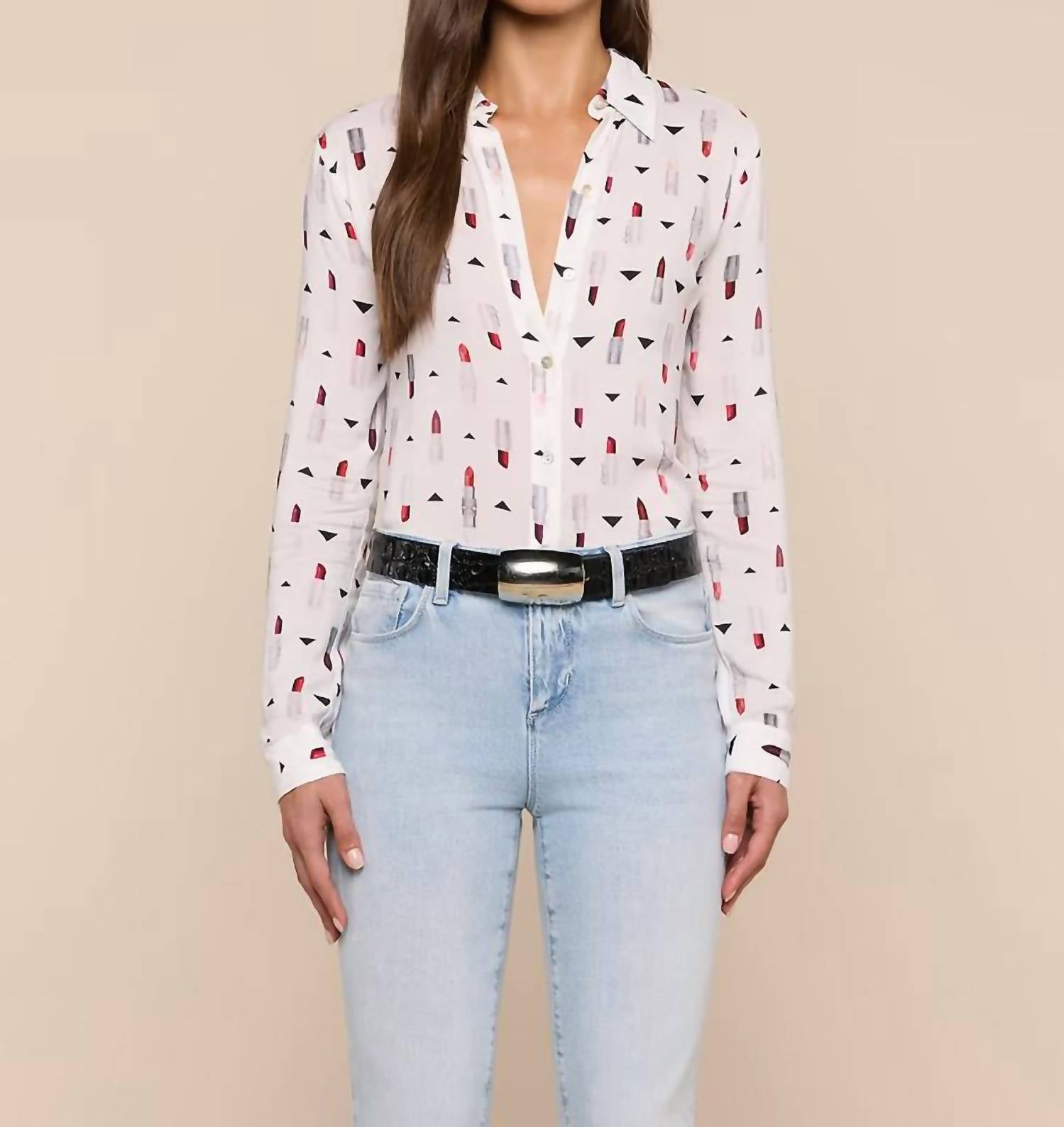 L'Agence - Holly Long Sleeve Blouse