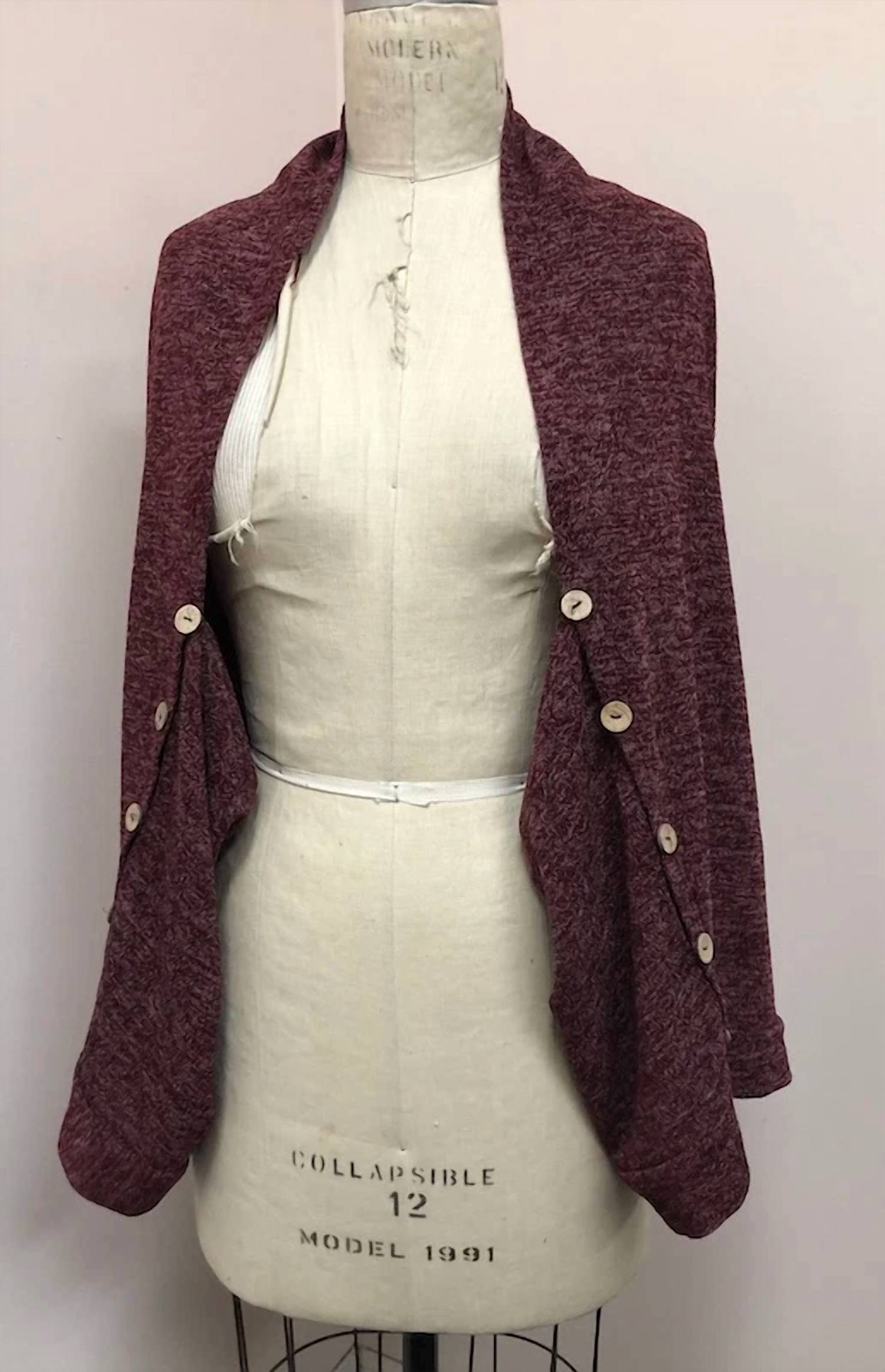 Papillon - Women's Button Detail Cacoon Cardigan