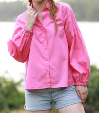 maude vivante Lois Top in azalea - women's blouse