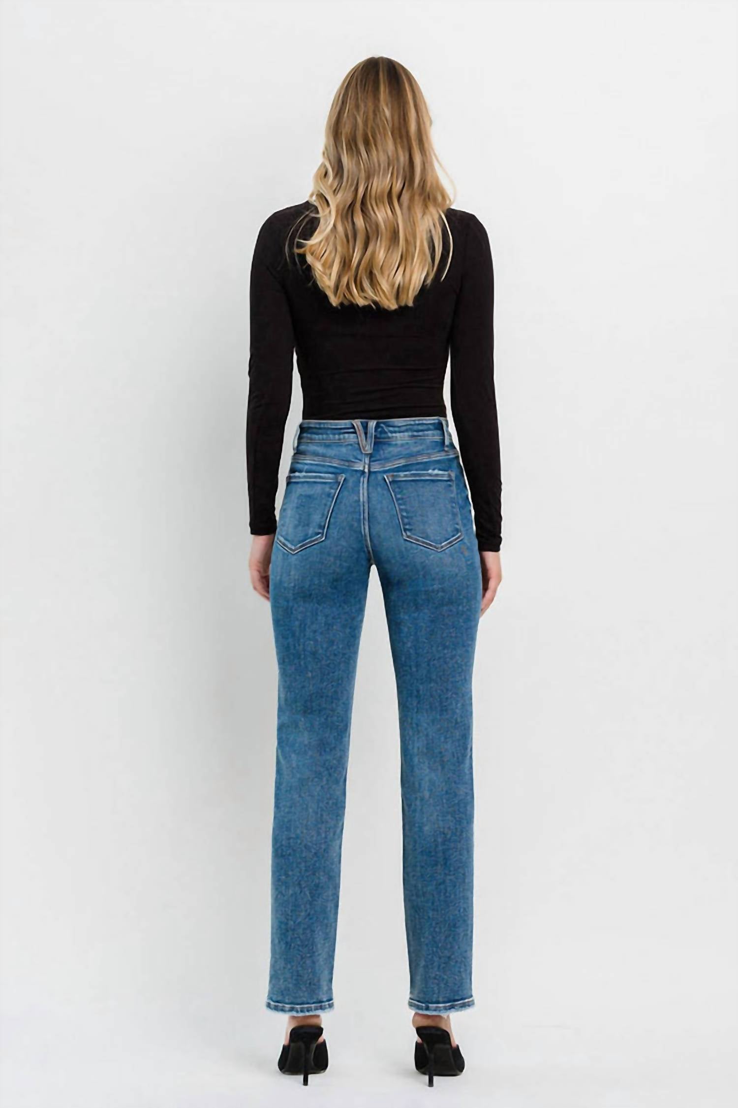 Flying Monkey - Illuminate High Rise Straight Jeans