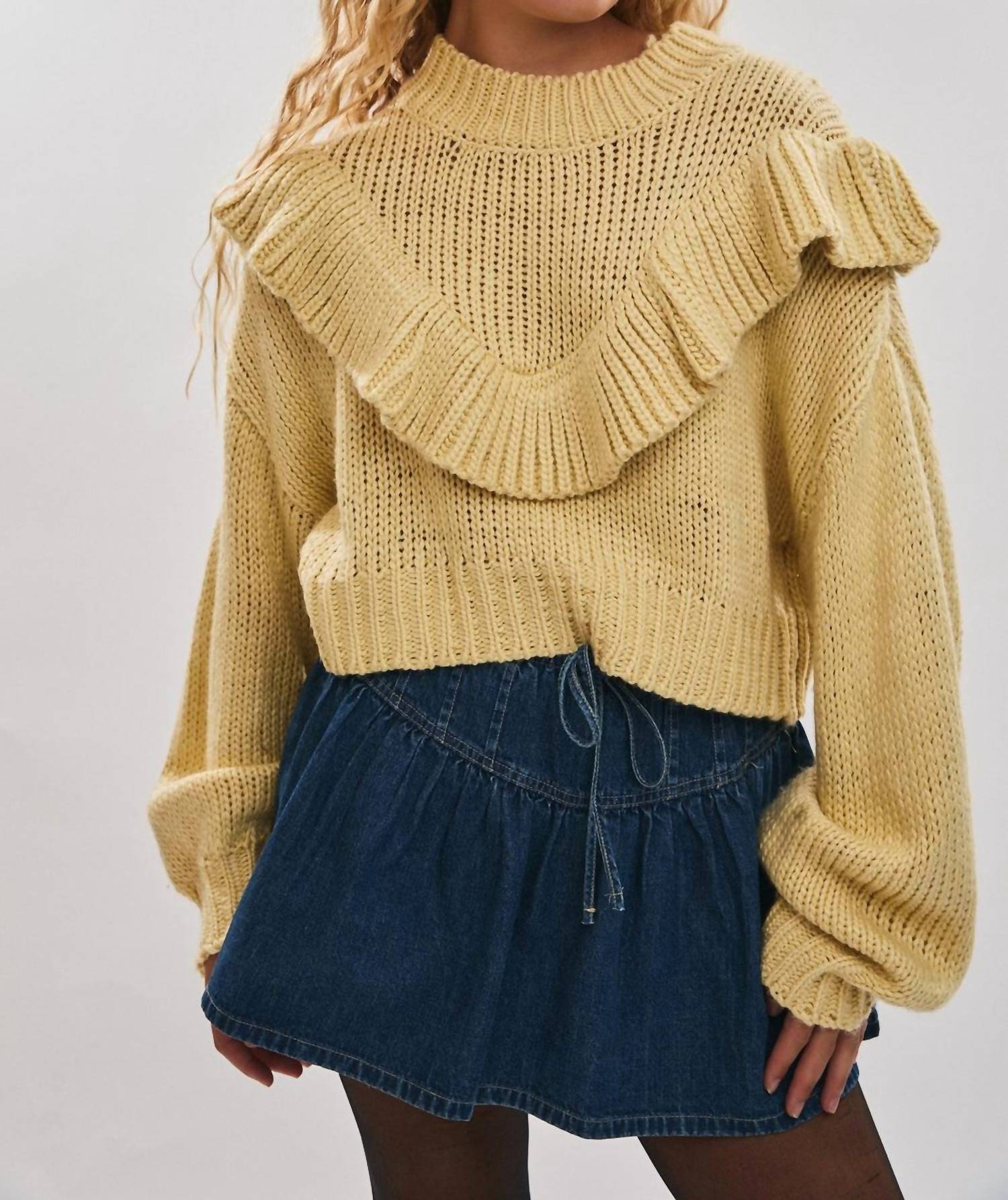 Le Lis - Ruffle Detail Sweater