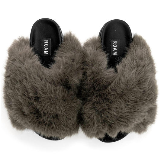 Roam - WOMEN'S MINK CLOUD FAUX FUR SLIPPERS